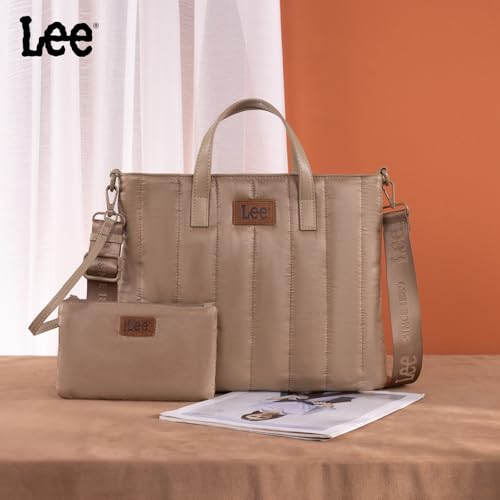 Image of Montana West x Lee Puffer Tote Bag Lightweight Crossbody Bags for Women with Clutch