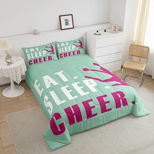 Image of Feelyou Cheer Comforter Set Queen Size 3Pcs for Kids Teens