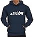 Produktbild Shirtstreet24 Lustiger Herren Kapuzenpullover Evolution Traktor, Größe: XL,Navy