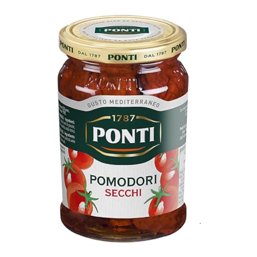 Image of Ponti Sundried Tomatoes - 280g | Since 1787 | Authentic Product of Italy | Chewy Texture