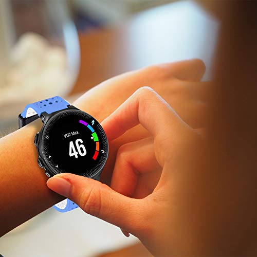 Image of Band Compatible with Garmin Forerunner 235, Soft Silicone Replacement Watch Band Strap Wristband for 220 /230 /235 /620 /630 /735XT /235 Lite Smart Watch for Women Men