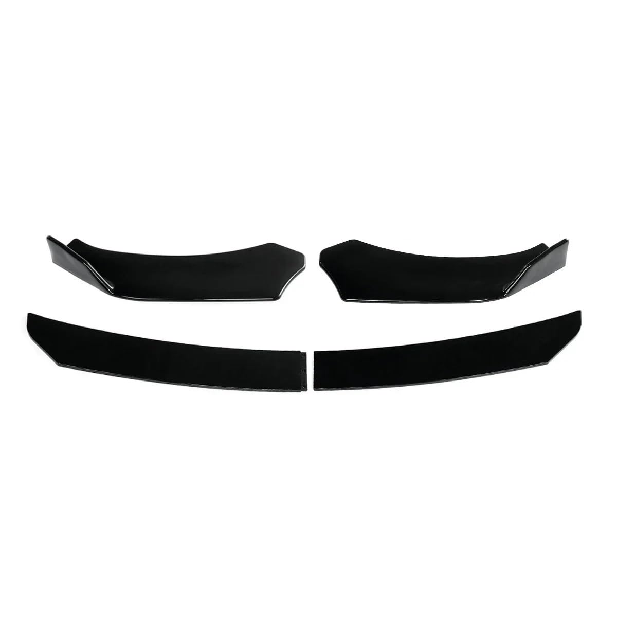 przedniego zderzaka Pasuje Do Audi A3 A4 A5 A7 A8 B7 B8 Q7 RS5 RS6 S3 TT Dokładka Przedniego Zderzaka Podbródek Splitter Zderzak Spoiler Dyfuzor Body Kit(Glossy Black)