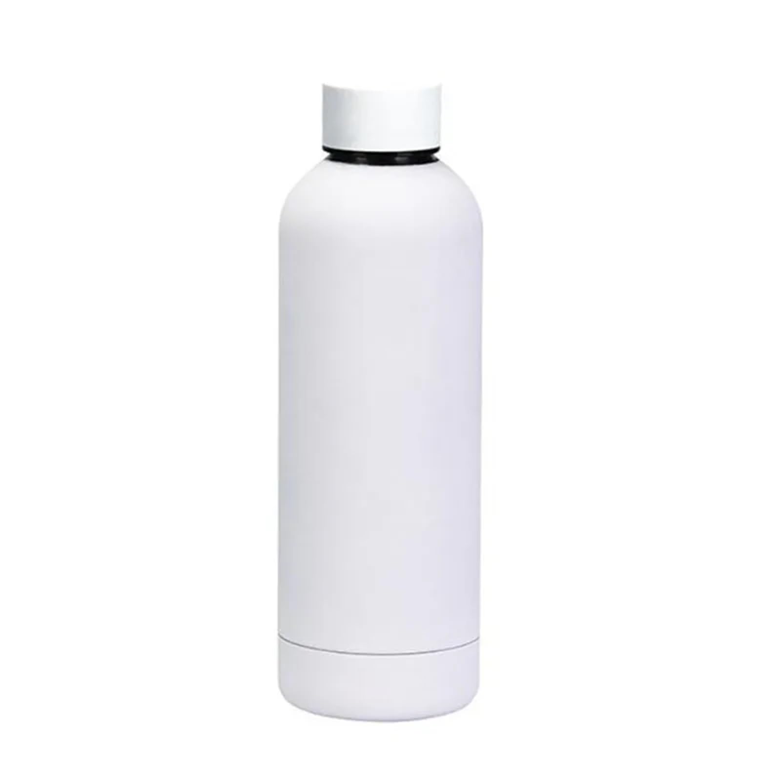 Edelstahl-Trinkflasche Große Vakuumflasche Edelstahl Tragbare Thermoflasche Outdoor Sport Wasserflasche Reisebecher FüR Den Sport Fitnessstudio(500ml,Color5)