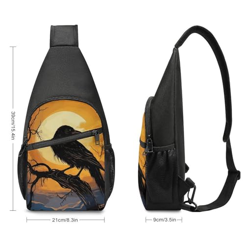 Bolso tipo sling deportivo para pecho y viaje unisex miniatura 2