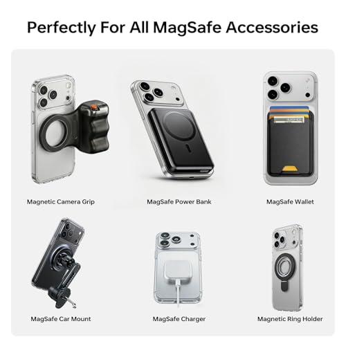 WONLIVE MagSafe Metal Ring Stickers, 4 Pcs (Black) - Image 7