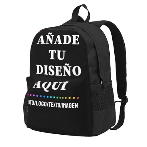 Mochila Personalizado Agrega tu texto/imagen/foto, Mochilas Infantiles personalizada Con nombre Para...
