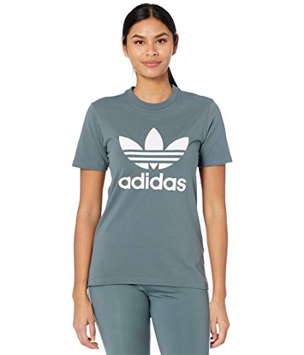 Image of adidas Originals Women's Trefoil T-Shirt, Blue Oxide, XS