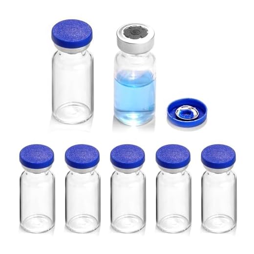 Ehoycq Frascos selados de 2 ml com porta de injeção autorreparável e tampas flip de plástico de alumínio, frascos vazios de vidro para injeção, pacote com 10