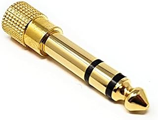 MainCore GOLD Stereo 6.35mm 1/4 Jack to 3.5mm Stereo Socket Converter Adapter for Headphones & hi-fi Systems.