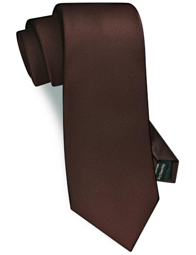 Image of GUSLESON Classic New 3.15 inch(8cm) Men's Solid Color Necktie Wedding Business Tie + Gift Box
