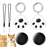 2 Pezzi GPS per Gatti, Localizzatore gps Impermeabile, Tracker gps Senza Abbonamento, Monitoraggio in Tempo Reale, Smart Tracker Tag Compatibile con iOS