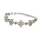 [ジュエル ボックス] JewelVOX リング キュービックジルコニア フラワー華奢リング ピンキーリング 金属アレルギー対応 シルバー ９号