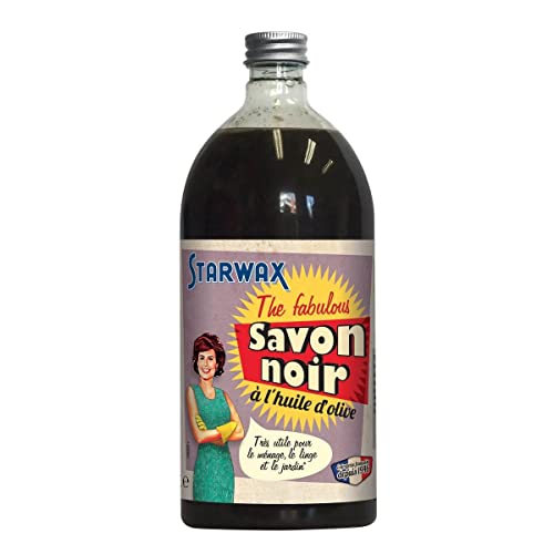 STARWAX FABULOUS Savon Noir à l'Huile d'Olive - 1L - Idéal pour Nettoyer et Dégraisser - Haut Pouvoir Dégraissant - Efficace Contre les Taches - Fabriqué à l’Ancienne