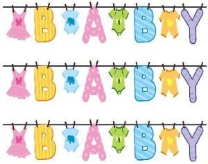 Baby Shower Clothesline Edible Cake Border Decoration - d672