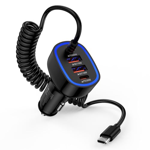 USB C Car Charger 60W Super Fast Car Phone Charger Adapter