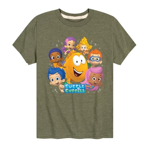 HYBRID APPAREL - Bubble Guppies - Mr. Grouper and Guppies - Toddler and Youth Short Sleeve Graphic T-Shirt