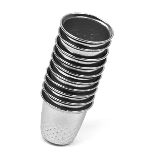 MagicW Vintage Sewing Thimble Finger Thimbles Metal Shield Sewing Grip Protector Pin Needle