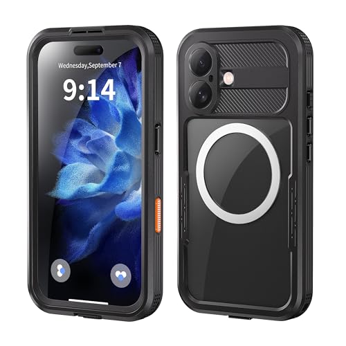 Coque iPhone 16 transparente ShellBoxCase étanche à la poussière