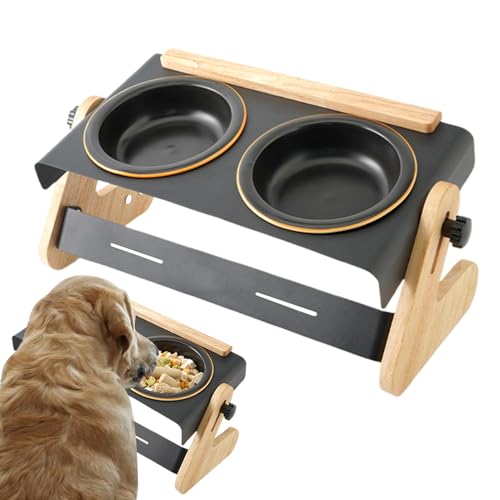 Verstellbarer erhöhter Hundenapf, 4- stufig, für Camping, 41, 5 x 20 x 15, 5 cm, tragbarer Outdoor- Napf für Hunde und Katzen, langlebiger Reise- Futternapf für Zuhause, Camping und Abenteue-9