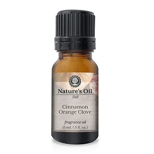Image of Cinnamon Orange Clove Fragrance Oil for Perfume, Cologne, Diffusers, Soap Making, Candle Making, Lotion, Home Scents, Linen Spray, Bath Bombs, Slime (0.5 Fl Oz)