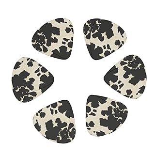 Pack de 12 médiators en cuir de vachette noir et blanc pour guitare électrique guitare acoustique diverses guitares - Les Beatles, Paul McCartney, John Lennon, RIngo Starr, George Harrison