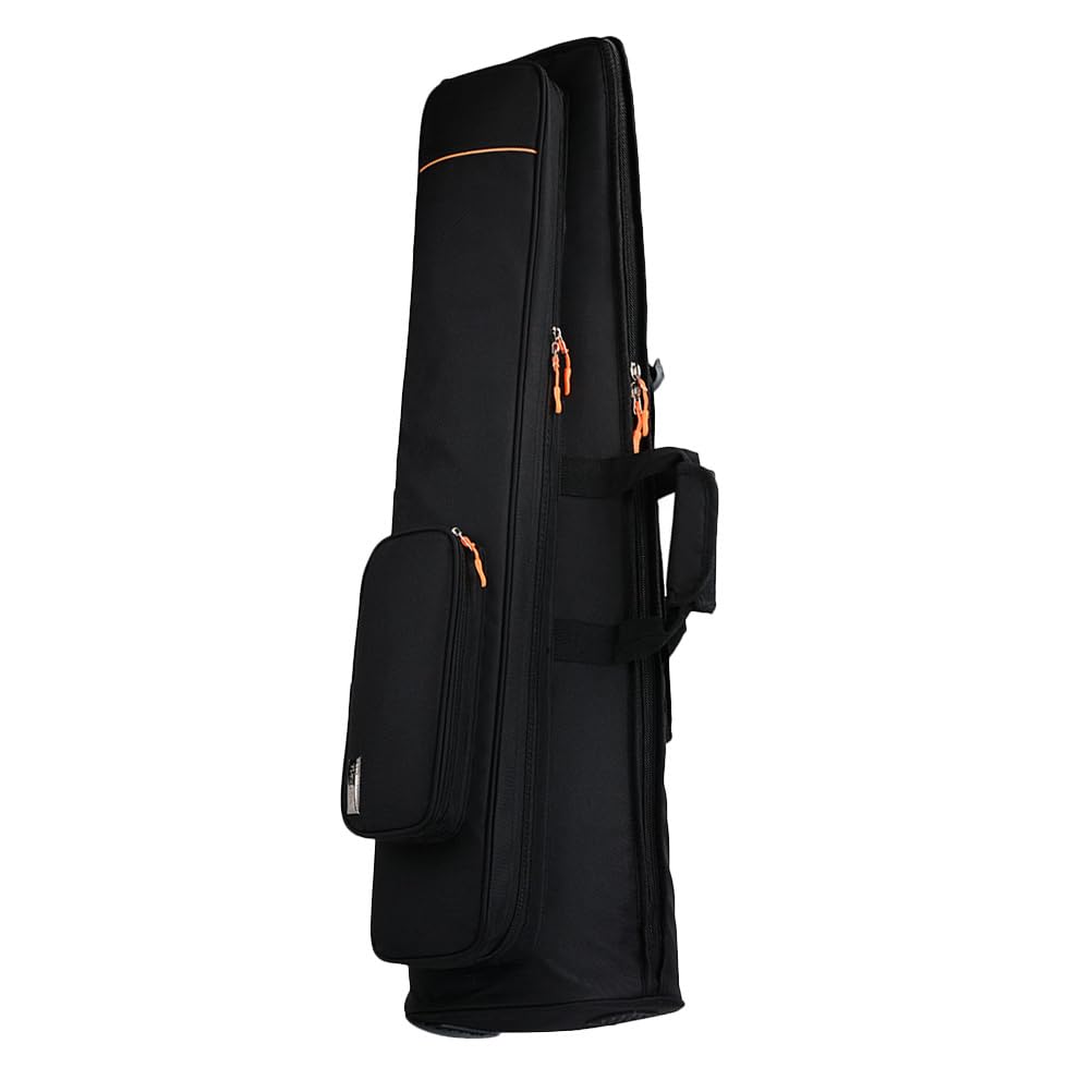 Vaguelly wasserdichte Oxford Stoff Posaunentasche Mit Großer Kapazität Schulter- Und Handtragbar Robuster Doppel-Schulter Rucksack Für Tenor Und Bass Posaune 36.22X10.24X10.24 Zoll