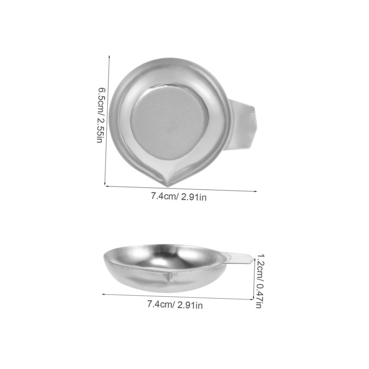 NAMOARLY Mini Food Scale Weighing Cup Stainless Steel Weighing Pan Food Scale Dish