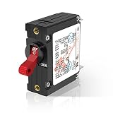 LENKRAD A-Series Red Toggle Circuit Breaker - Single Pole 30A