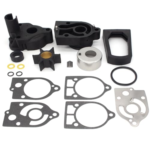 Image of QuickMarine 77177A3 Water Pump Impeller Repair Kit for Mercury Marine 30 JET 35-70 HP Outboard Motors Replacement 46-77516A3 46-77177A3 Sierra 18-3322 Boat Engine