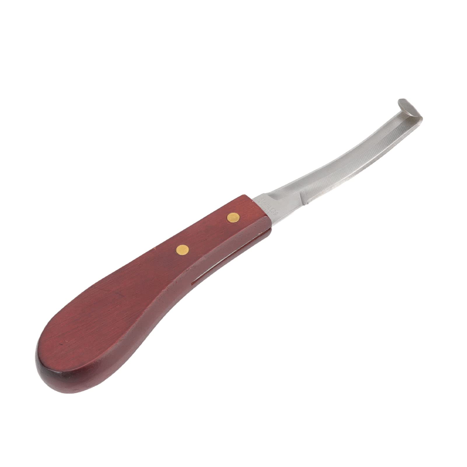 Couteau à sabot rasoir lame Double face en acier inoxydable manche en bois