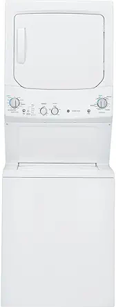 GE GUD27ESSMWW 3.8 Cu. Ft. Washer and 5.9 Cu. Ft. Electric Dryer Set