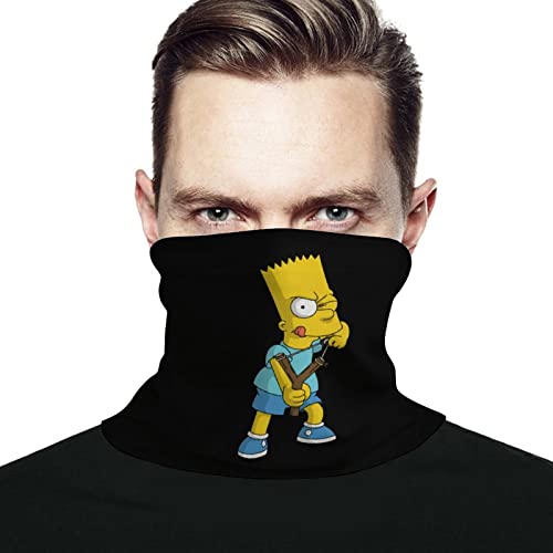 ネックウォーマー ザ・シンプソンズ 男女兼用 ネックガード ネックカバー 通気性 バイク スノーボード ランニング スポーツ アウトドア 調節コードつき おしゃれ 伸縮性 着け心地良い UVカット 通勤 通学 紫外線対策 日焼け防止