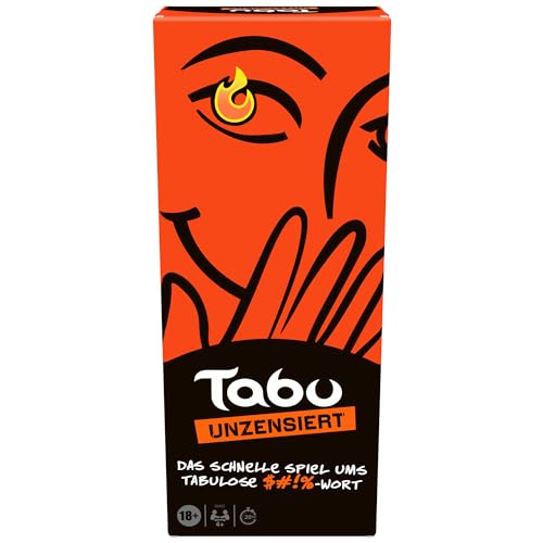 Taboo Unzensiert, Partyspiel nur für Erwachsene, die scharfe Version des Klassikers, mit kostenlosem Online-Tool