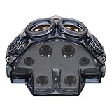 TOBBOMEY Car Amplifier Distribution Block Splitter 2 Way, High Conductivity Ground Cable for Automotive Audio System Replacement