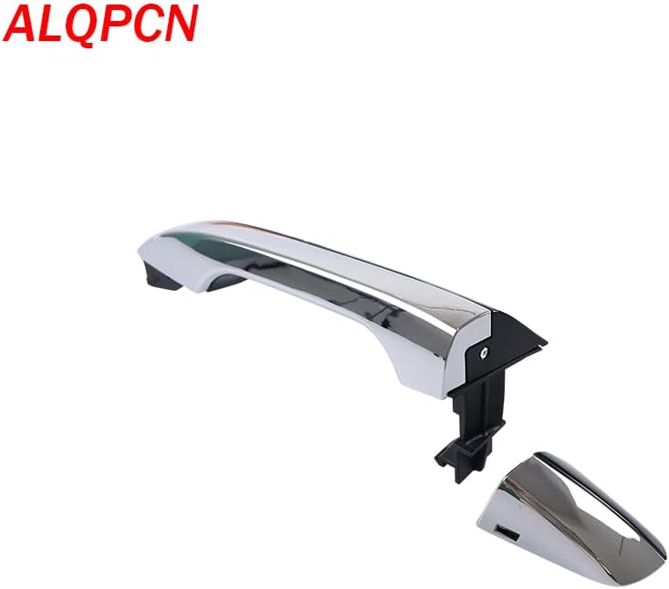 Front Left Exterior Door Handle Chrome with Black Painted Compatible with Kia Optima 2016-2019
