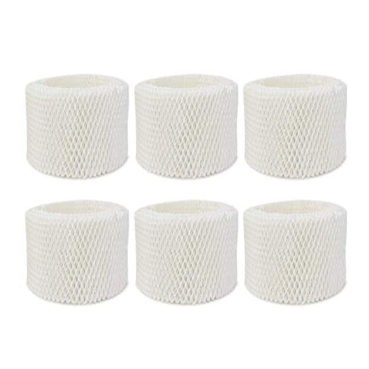 Extolife 6 Pack WF2 Humidifier Filters for Vicks Humidifier V3100 V3500 V3600 V3700 V3800 V3850 V3900, for Honeywell HCM-350 HCM-630 HCM-300T, for Kaz 3020, for Sunbeam 1118 1119, ECM-250i, ECM-500