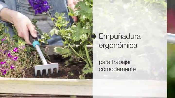 Gardena Rastrello Comfort In Acciaio - Larghezza 8,5 Cm, Per Aiuole E Spazi Stretti