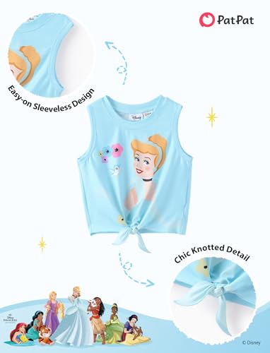 Image of Disney Frozen Princess Minnie Stitch Girl Clothes Long Sleeve Knot Front Sweatshirt Flare Pants Fall 2 Piece Outfit 2-9Y
