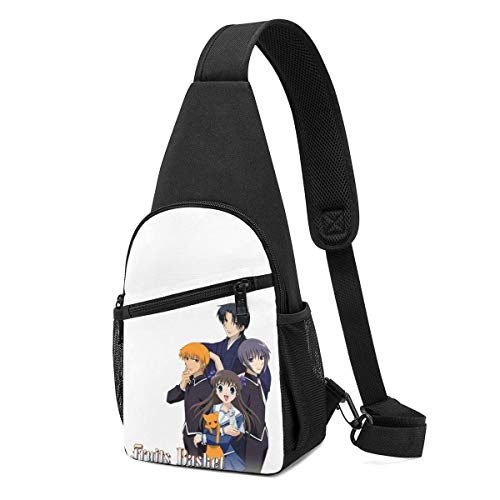 JONINOT Fruits Basket Sling Bag Bolsa de pecho Mochila de hombro Cross Body Ligero Plegable