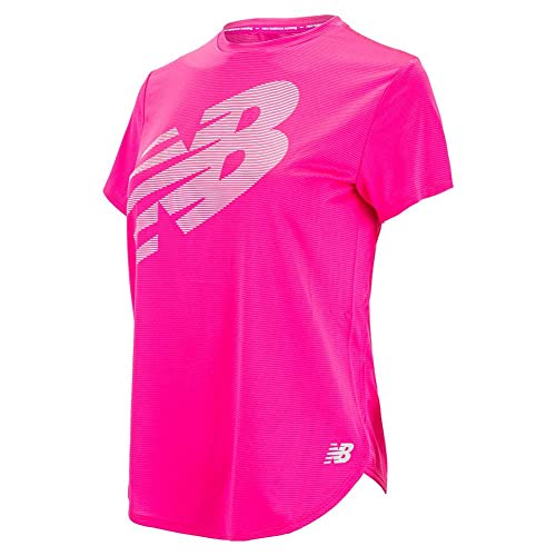 Image of new balance Women's Solid Regular Fit Short Sleeve Top