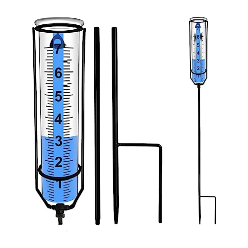 Sujhyrty Regenmesser, Frostsicher, Regenmesser, Dekorativer Regenmesser für Den Außenbereich, Am Bewertete Regenmesser für Den Garten mit Pfahl – Bild 3