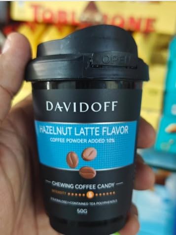 Image of Davidoff Chewing Coffee Candy Hazzel Latte Flavour 50g