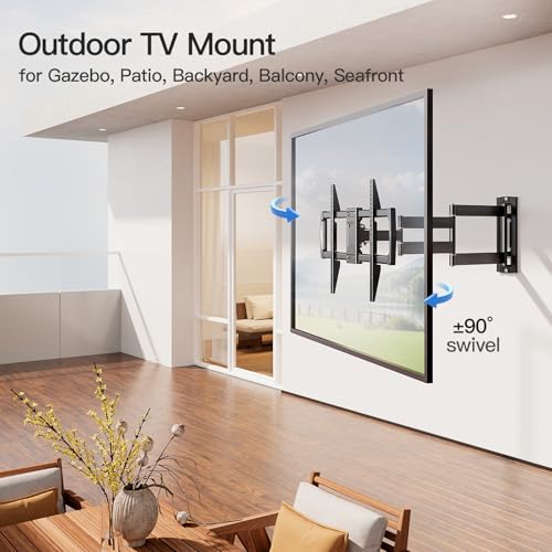 MOUNTUP Outdoor TV Mount Weatherproof for Most 42 - Additional View
