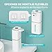Imagen de 400ML Blanco Dispensador Jabon Baño Automatico con 2 Ganchos y Cable USB