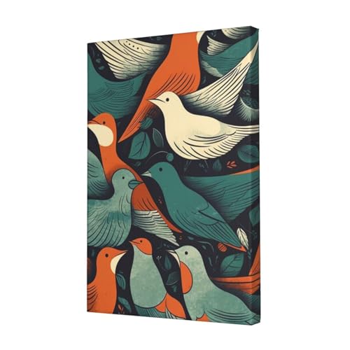 Impression sur toile volée d'oiseaux pour créer un espace de détente dans votre bureau