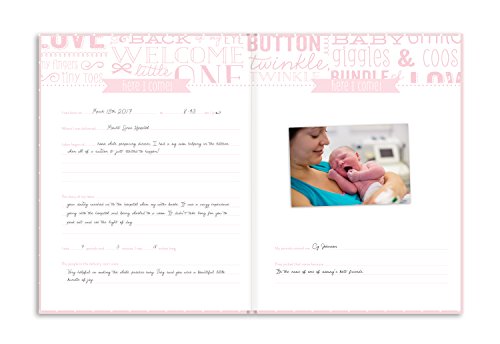 Little Blossoms Baby Keepsake Book, Baby Photo Album, Baby Girl Memory Book, Pink Polka Dot #TOP4
