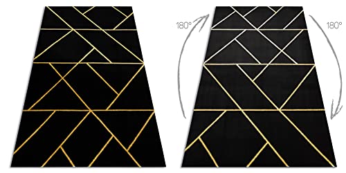 Tapis élégant géométrique pour réchauffer un sol froid