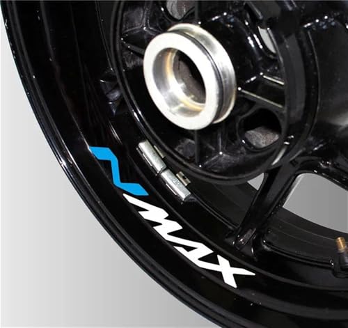 Autocollants Yamaha NMAX - Jante réfléchissante de moto imperméable Style 4