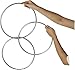 SUMAG Chinese Linking Rings - 3 Pcs Metal Rings Magic Tricks for Magicians Stage Magic Props