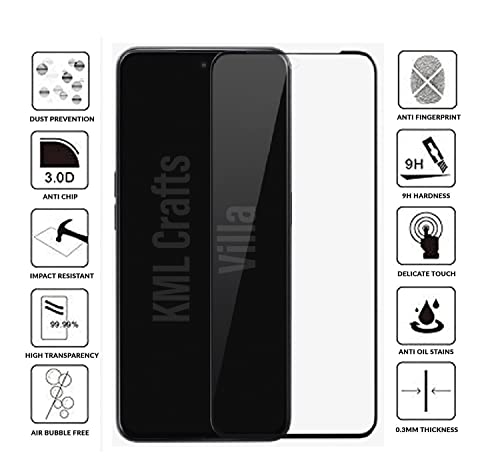 Image of KML Crafts Villa Edge To Edge HD Tempered Glass Screen Protector Compatible For Narzo 50 Pro 5G (Pack Of 1)